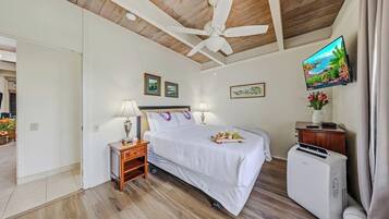 1 habitación, tabla de planchar con plancha, internet y ropa de cama