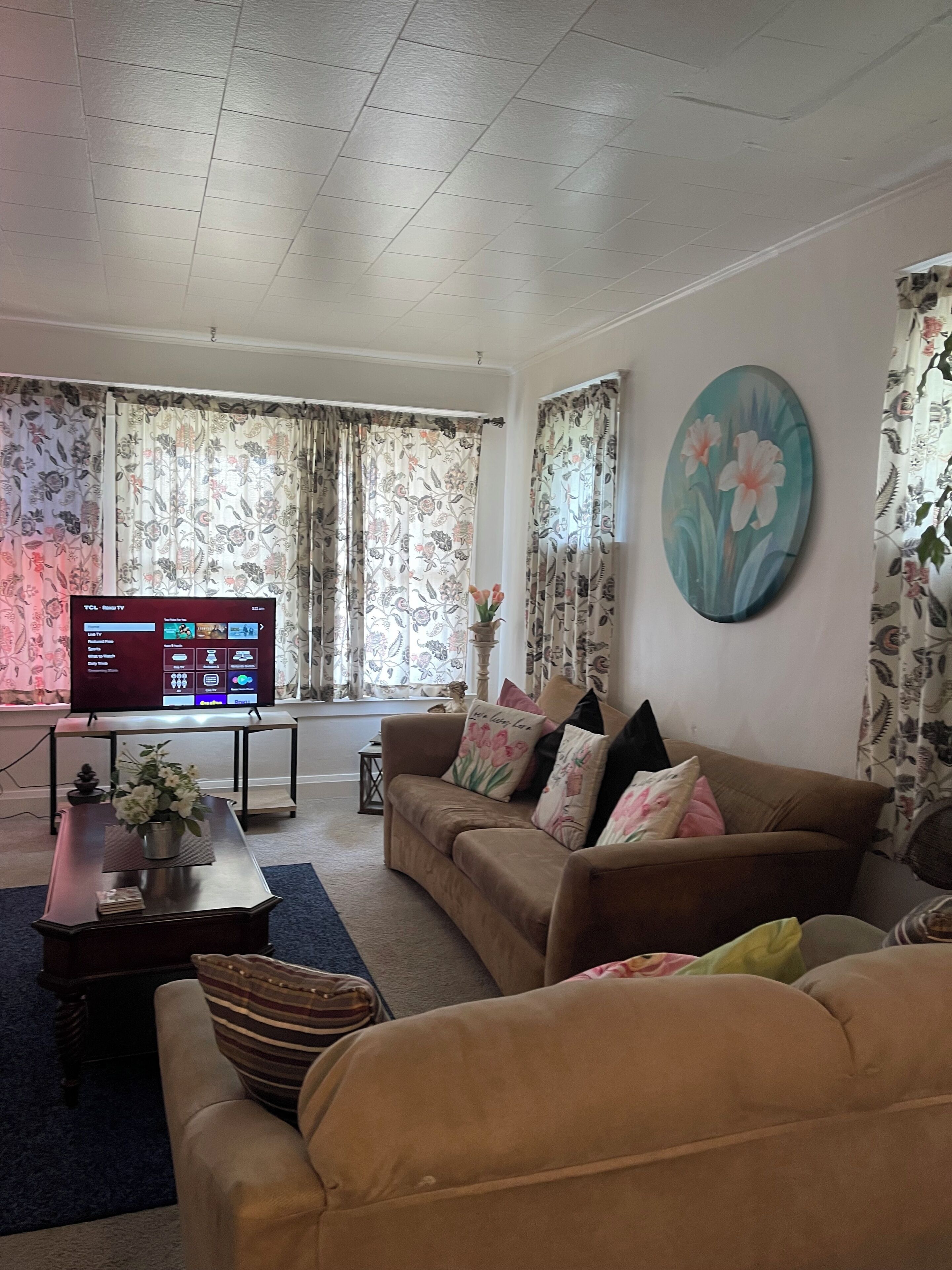 Smart TV, libros y oficina 