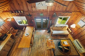 Interior - Quaint, cozy vacation cabin with hot tub near Natural Bridge State Park (Rogers)