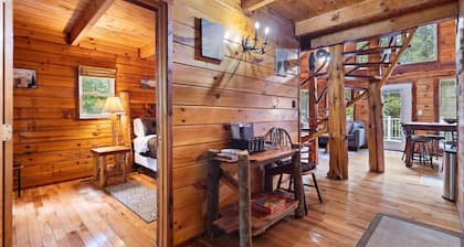 Secluded, Cozy Cabin with Hot Tub in a heavily forested setting. Great Location.