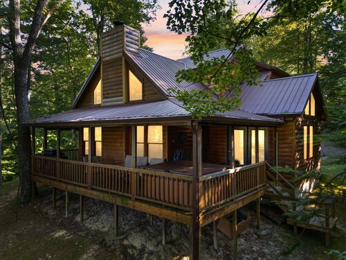 Nestled in a scenic backdrop with captivating mountain valley view