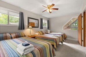 4 多间卧室、免费 WiFi、床单