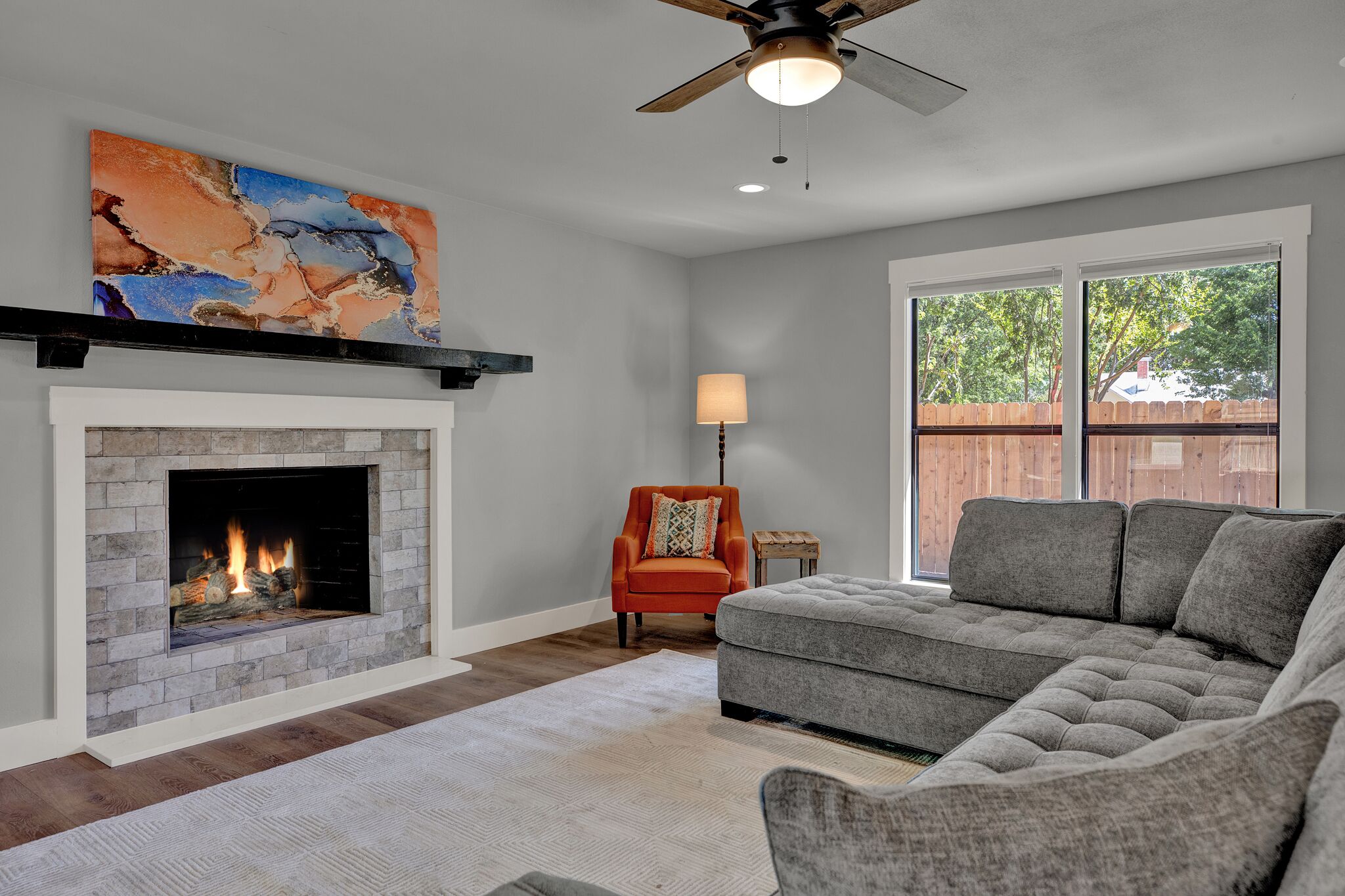 TV connectée, cheminée