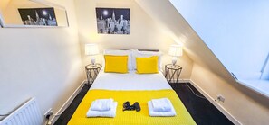 1 غرفة نوم ومكواة/لوح كي وواي فاي مجانًا وملاءات أسرّة