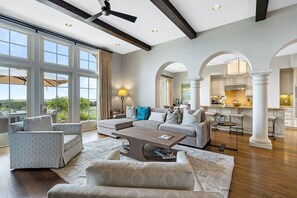 TV, fireplace - Terranea by Fieldtrip | Ocean & Golf Views, Resort Access, & Private Hot Tub (Rancho Palos Verdes)