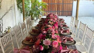 Area per ricevimenti all'aperto