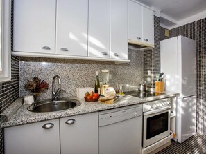Microondas, horno, lavavajillas y periquera