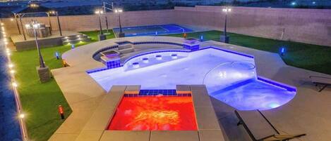 A heated pool