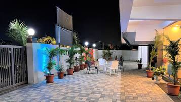 Front of property – evening/night