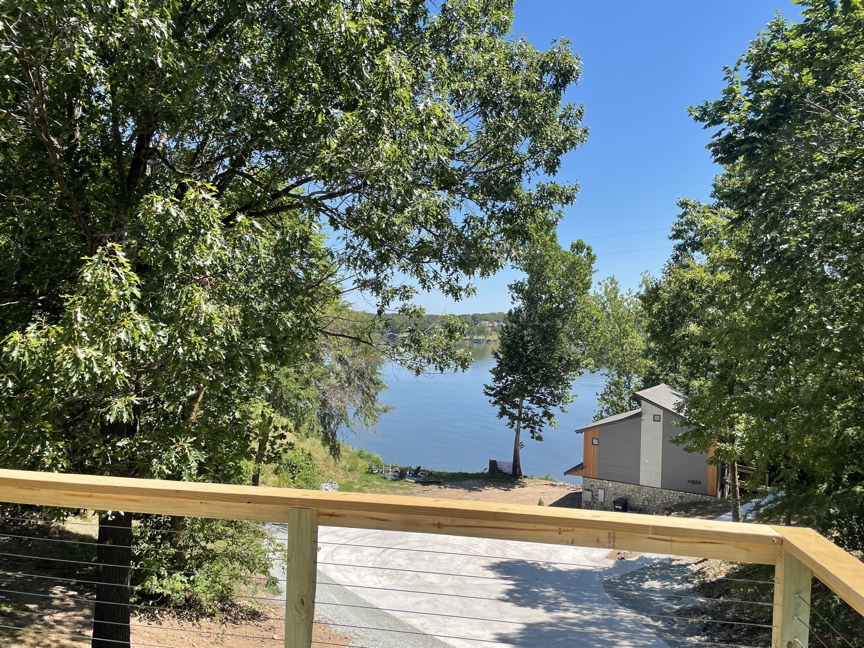 Lakeview from the upper deck at Pelican cabin at The View on Grand