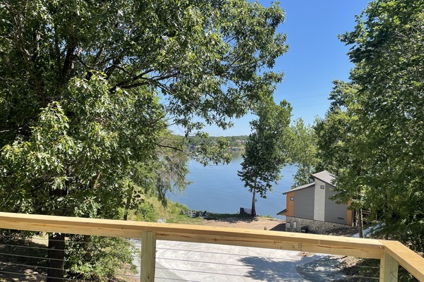 Lakeview from the upper deck at Pelican cabin at The View on Grand