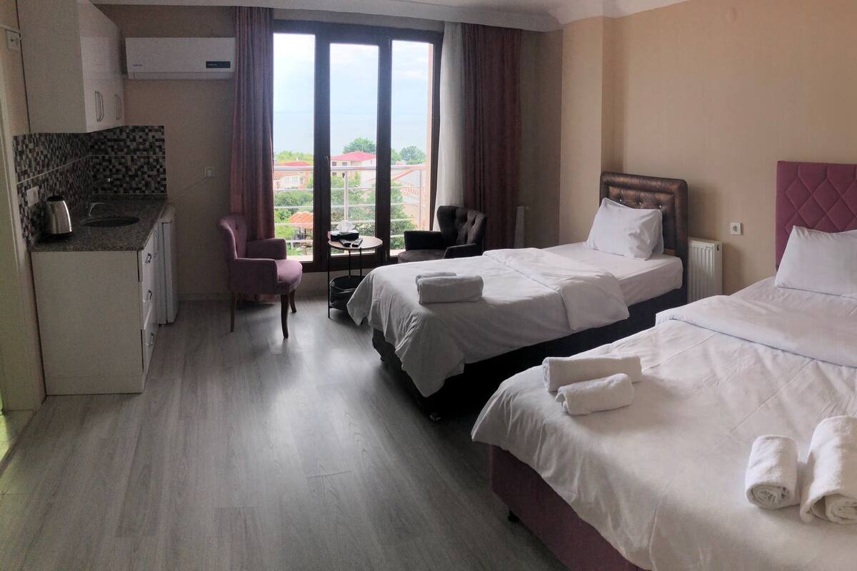 Blackout curtains, soundproofing, iron/ironing board, free WiFi
