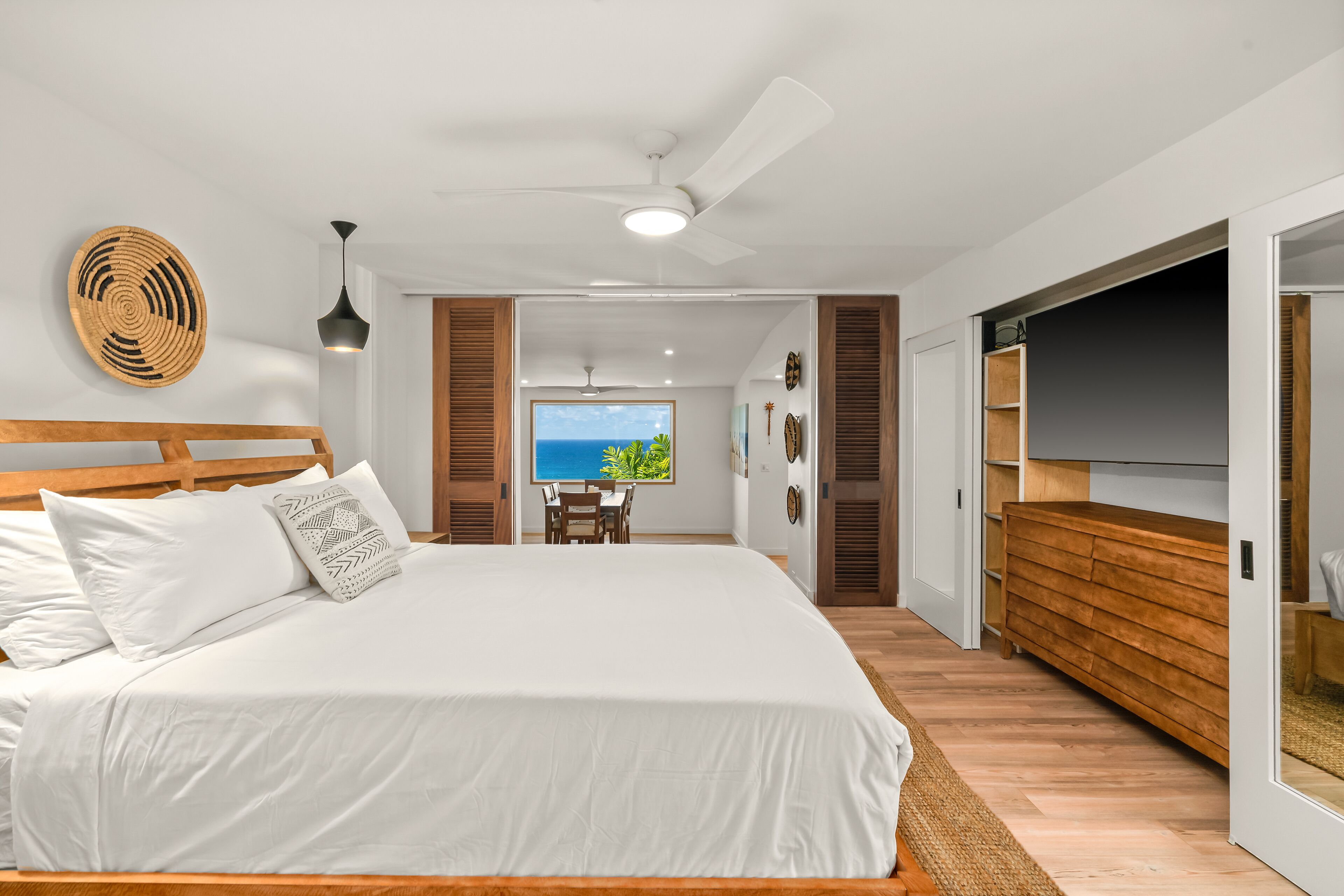 2 bedrooms, iron/ironing board, travel crib, WiFi