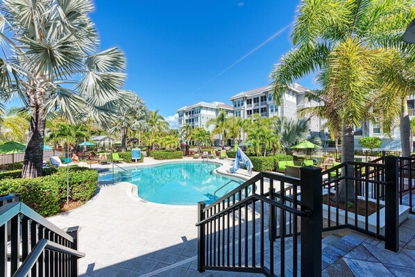 A heated pool