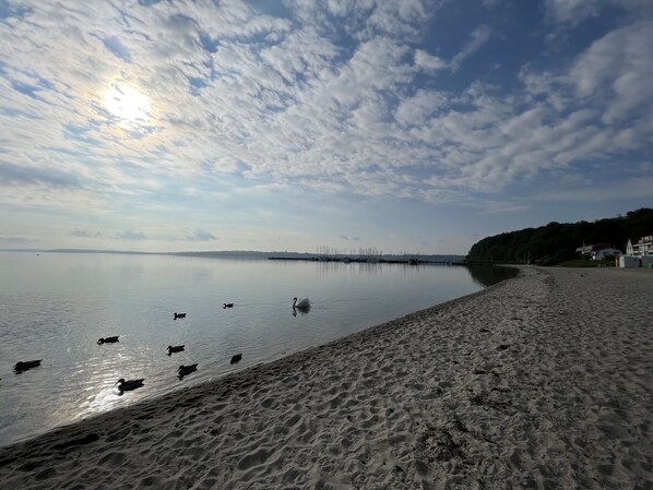 Vlak bij het strand