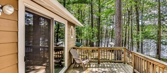 7-Night Minimum, Lakefront Cabin with Dock, Firepit & Cozy Northwoods Charm