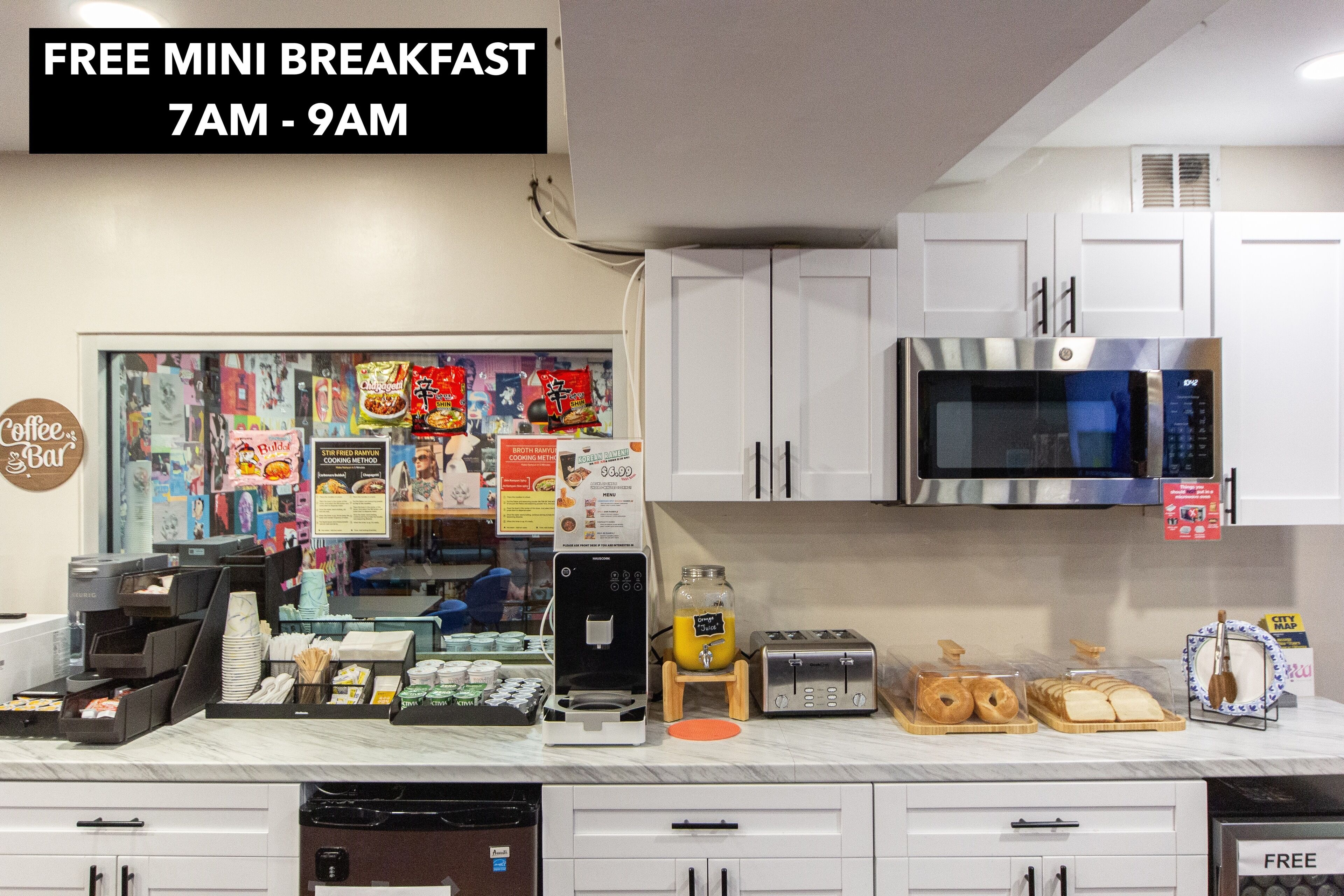 Desayuno continental incluido todos los días