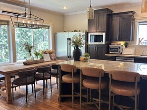 Fridge, microwave, oven, stovetop - Lux Bear Mountain 2 Bedroom - Rainforest View -  Vacation Home, Sleeps 4 (Victoria)