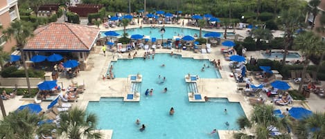 Indoor pool, outdoor pool