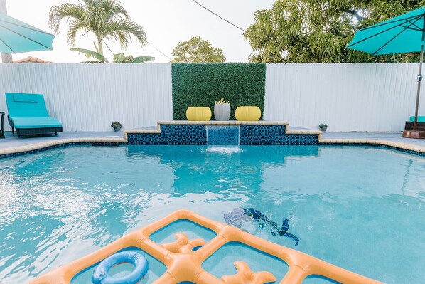 Una piscina climatizada