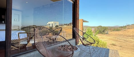 Comfort Double Room, 1 King Bed, Mountain View | Terrace/patio