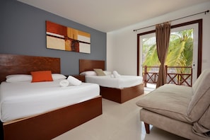 3 bedrooms, premium bedding, individually decorated