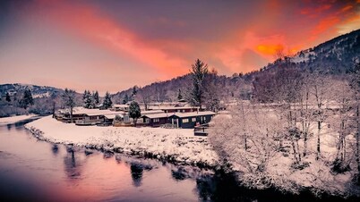 Hideaway pod near Loch Ness for a tranquil retreat, with private garden