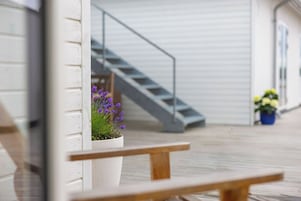 Kahyt med terrasse | Vista para o pátio