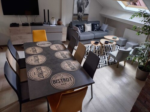 Modern duplex loft in the heart of Annecy&#x27;s old town for 10 people