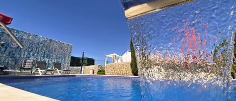Una piscina riscaldata