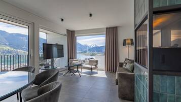 4-Schlafzimmer Panorama Penthouse mit Sauna | Allergikerbettwaren, Zimmersafe, Schreibtisch, kostenloses WLAN
