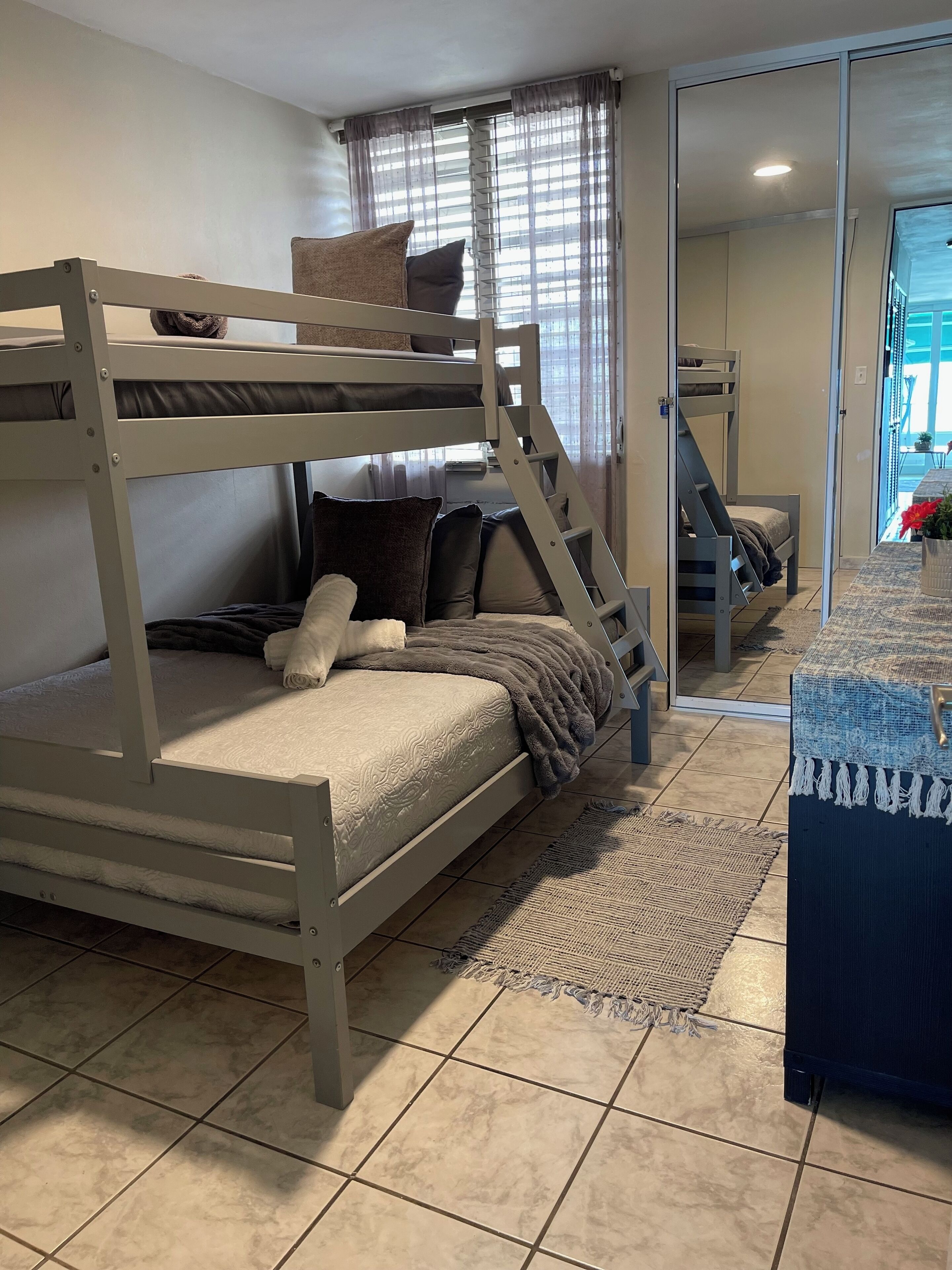 2 bedrooms, iron/ironing board, travel crib, free WiFi