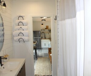 Interior - Modern Container Retreat with Private Hot Tub near Hocking Hills Attractions (McArthur)