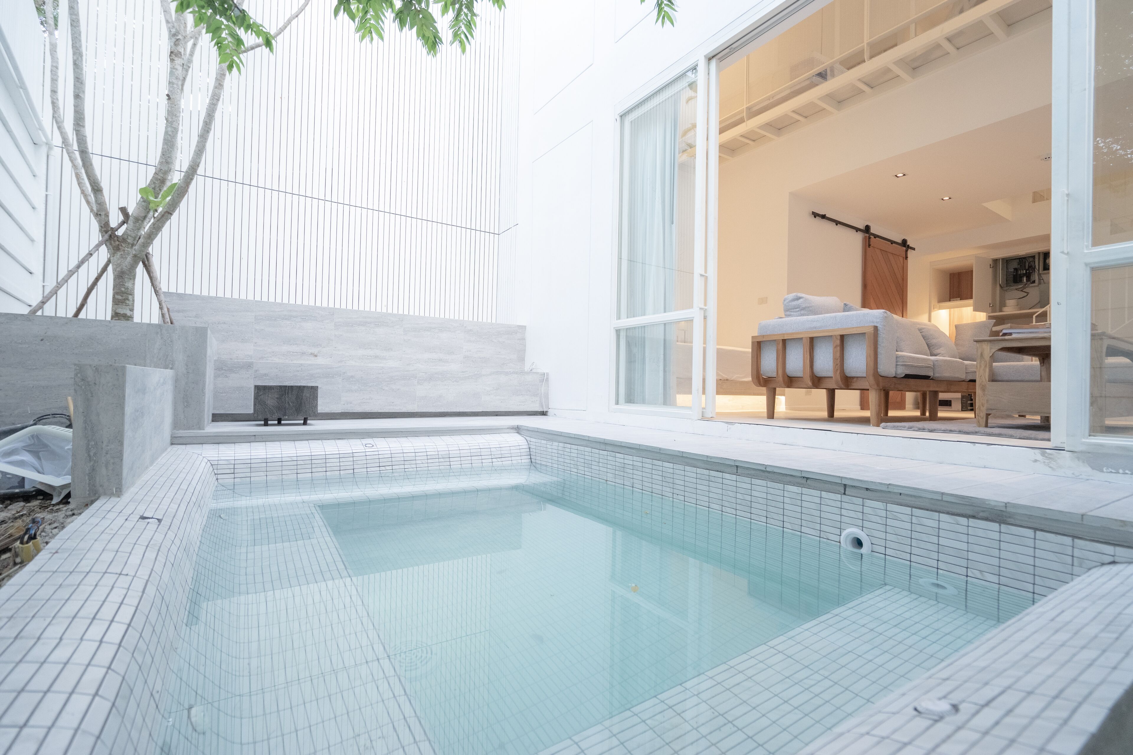 Villa with Private Pool | Desk, free WiFi, bed sheets