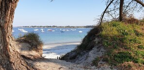Vlak bij het strand