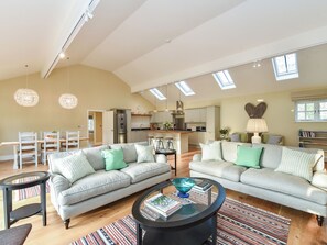 Fernseher, Kamin