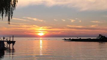 Beach nearby, sun-loungers