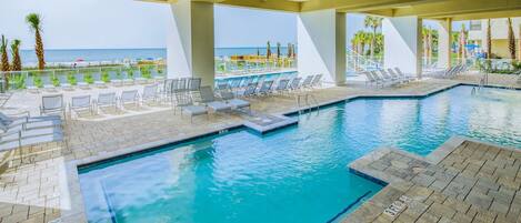 Indoor pool, outdoor pool