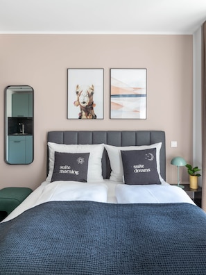 Suite | 1 Schlafzimmer, Schreibtisch, laptopgeeigneter Arbeitsplatz