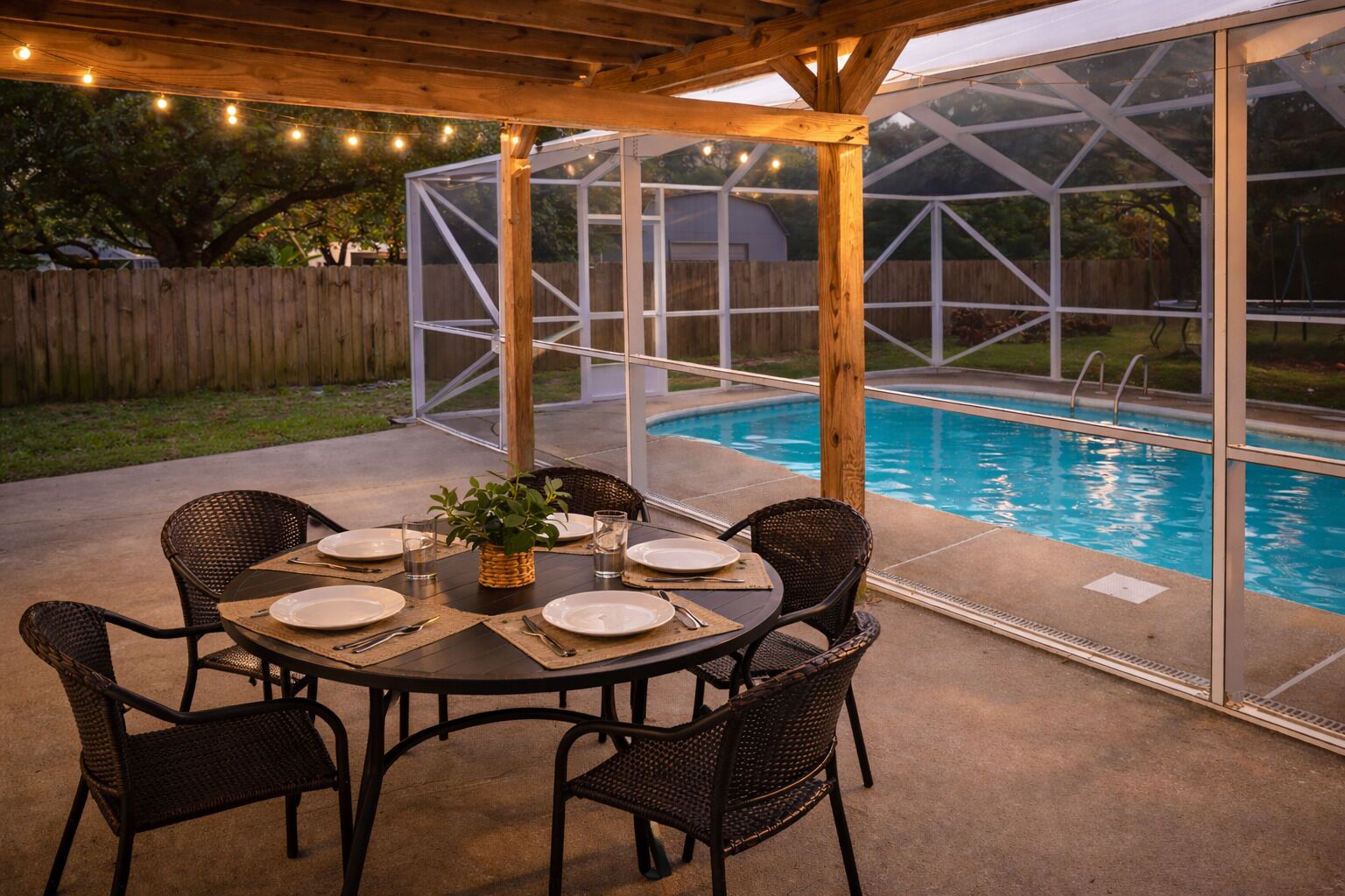 Et oppvarmet basseng