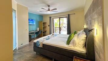 1 bedroom, premium bedding, memory foam beds, in-room safe