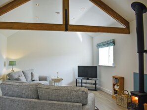 Fernseher, Kamin