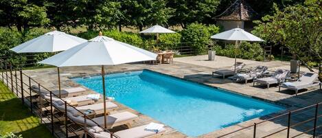 A heated pool