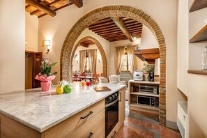 Dishwasher, highchair, dining tables