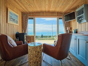 TV, fireplace - Little Beach - UK5997 (Near Gatehouse of Fleet)