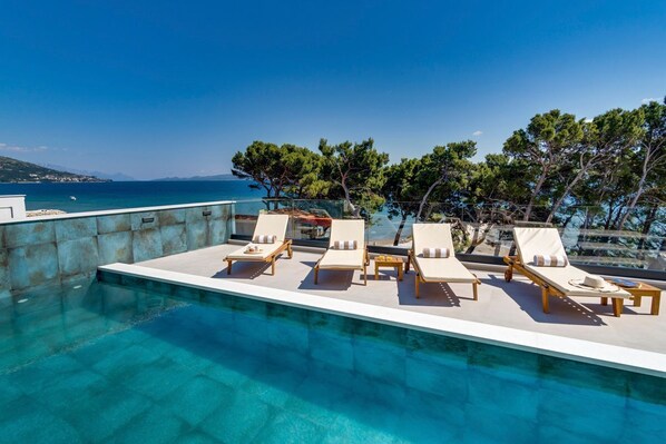 A heated pool