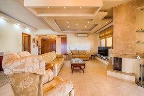 TV, fireplace, DVD player, ping pong