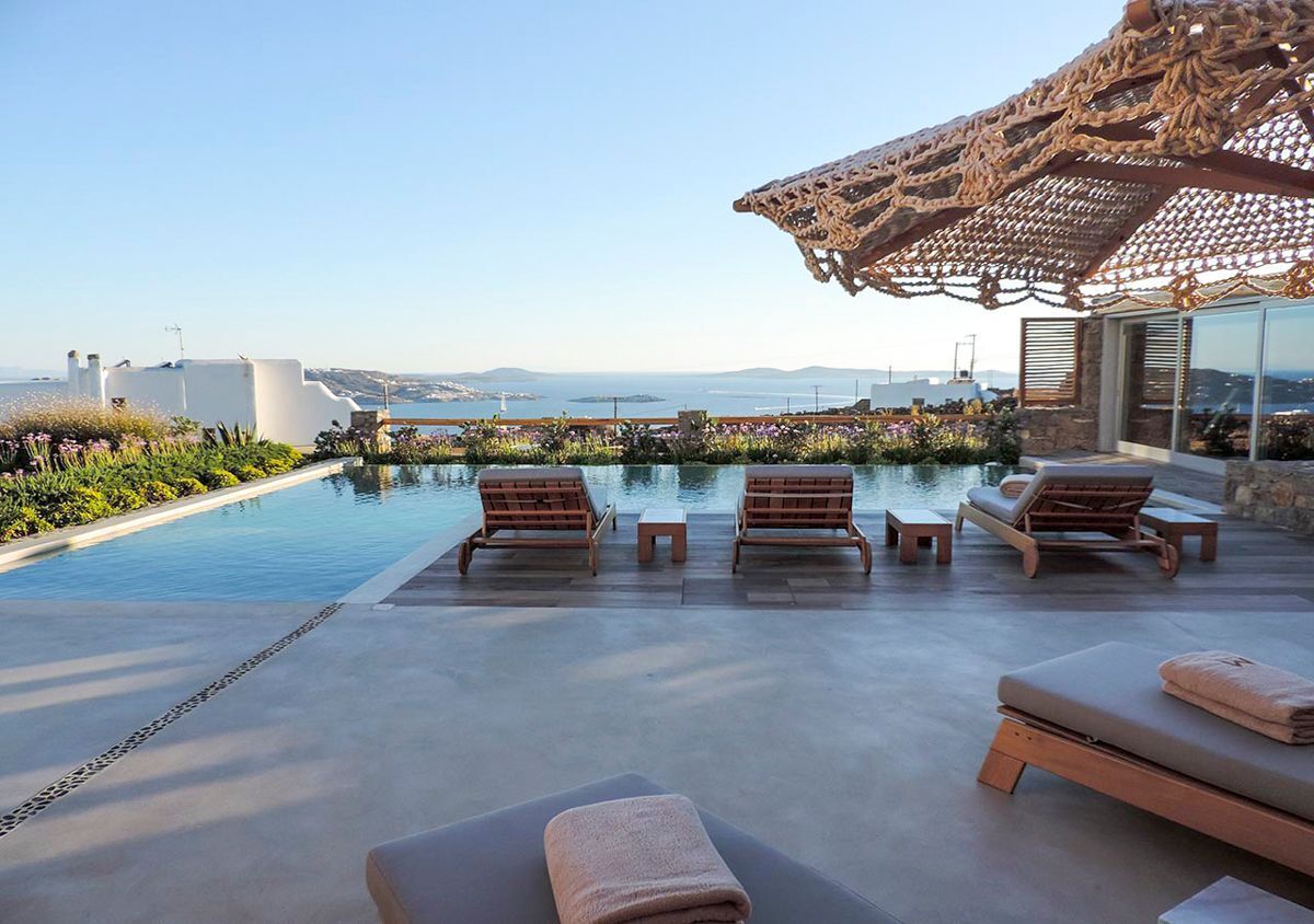 An infinity pool, a heated pool