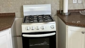 Fridge, microwave, stovetop, toaster
