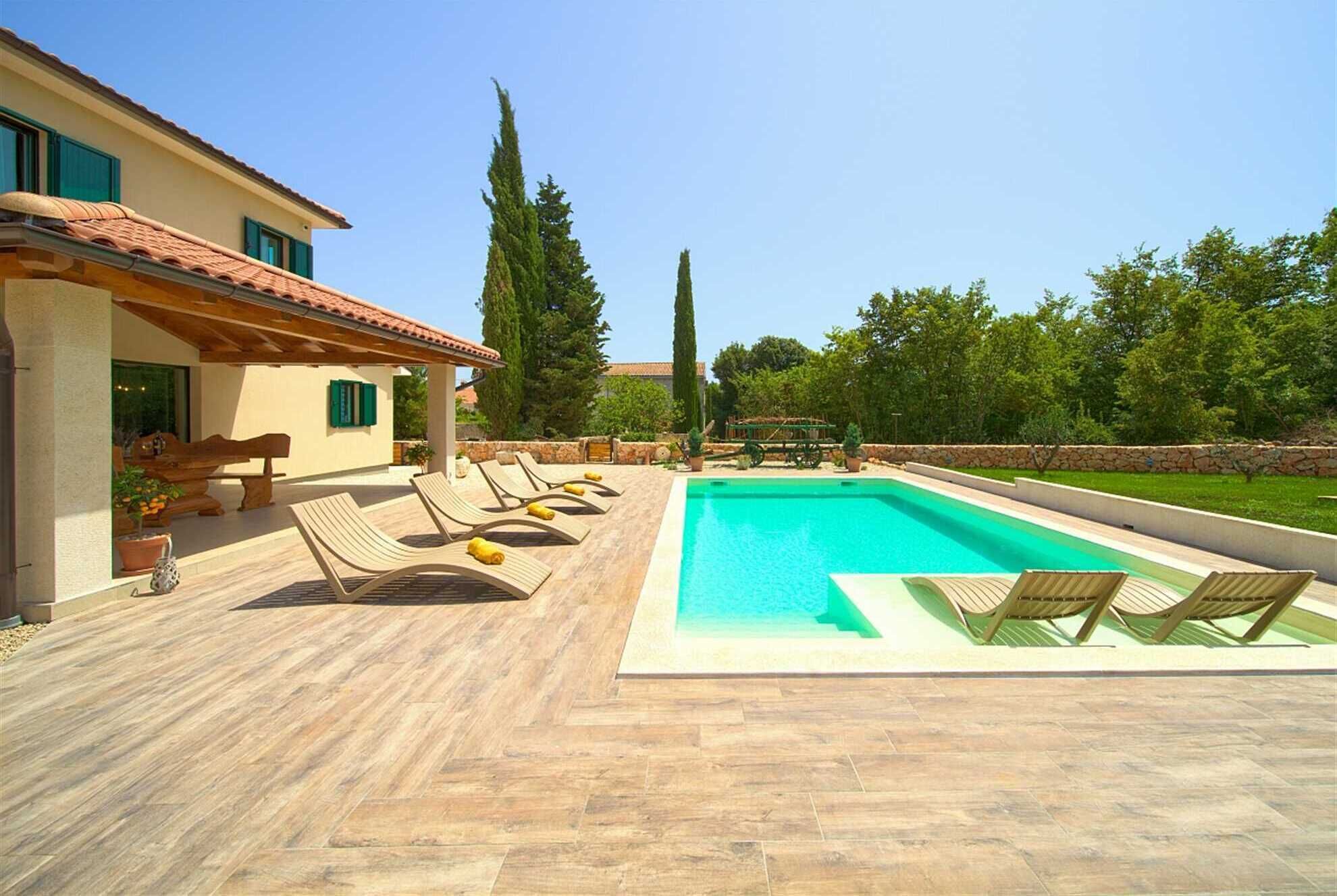 A heated pool